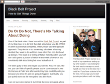 Tablet Screenshot of blackbeltproject.com